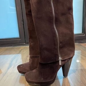 New Suede Knee-High Boots